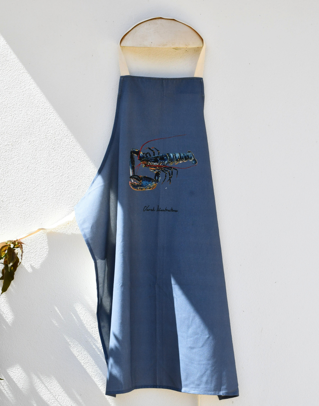 Tablier Bleu Profond 100% coton : Le Homard