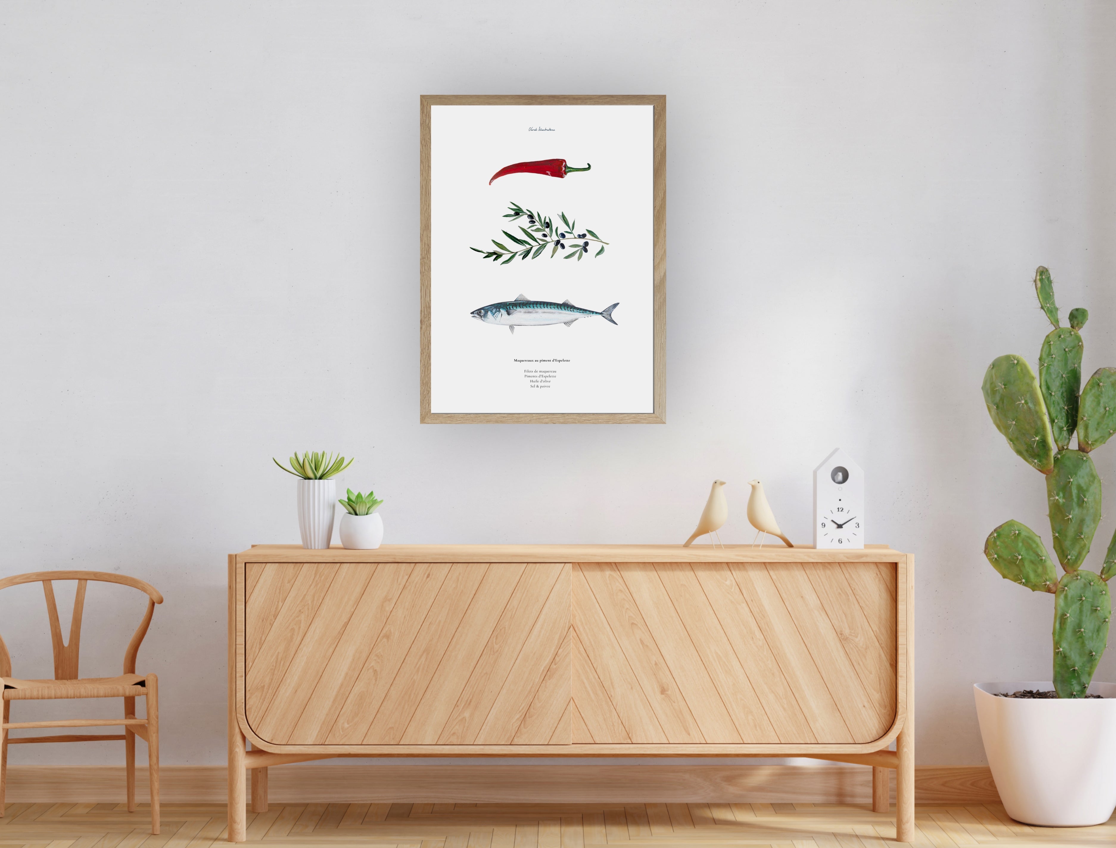 Affiche : La recette du Maquereau au Piment d'Espelette