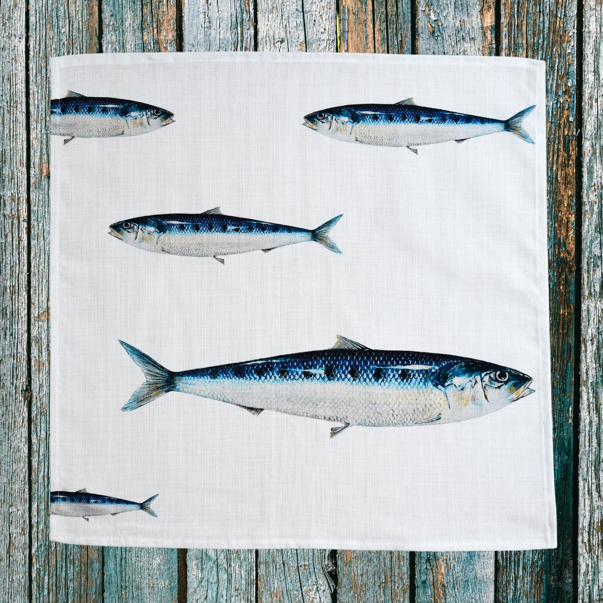 Pack de 6 serviettes de table : La Marée Bleue