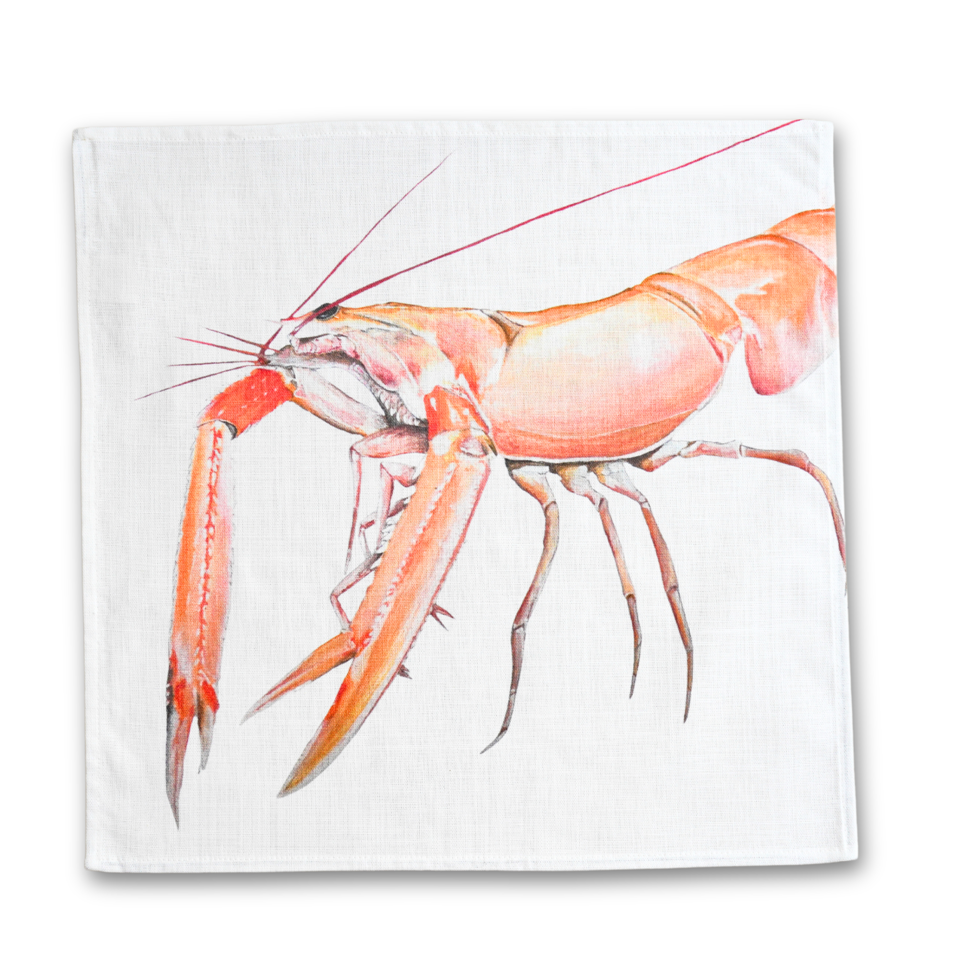 Serviette de table en coton : Langoustine