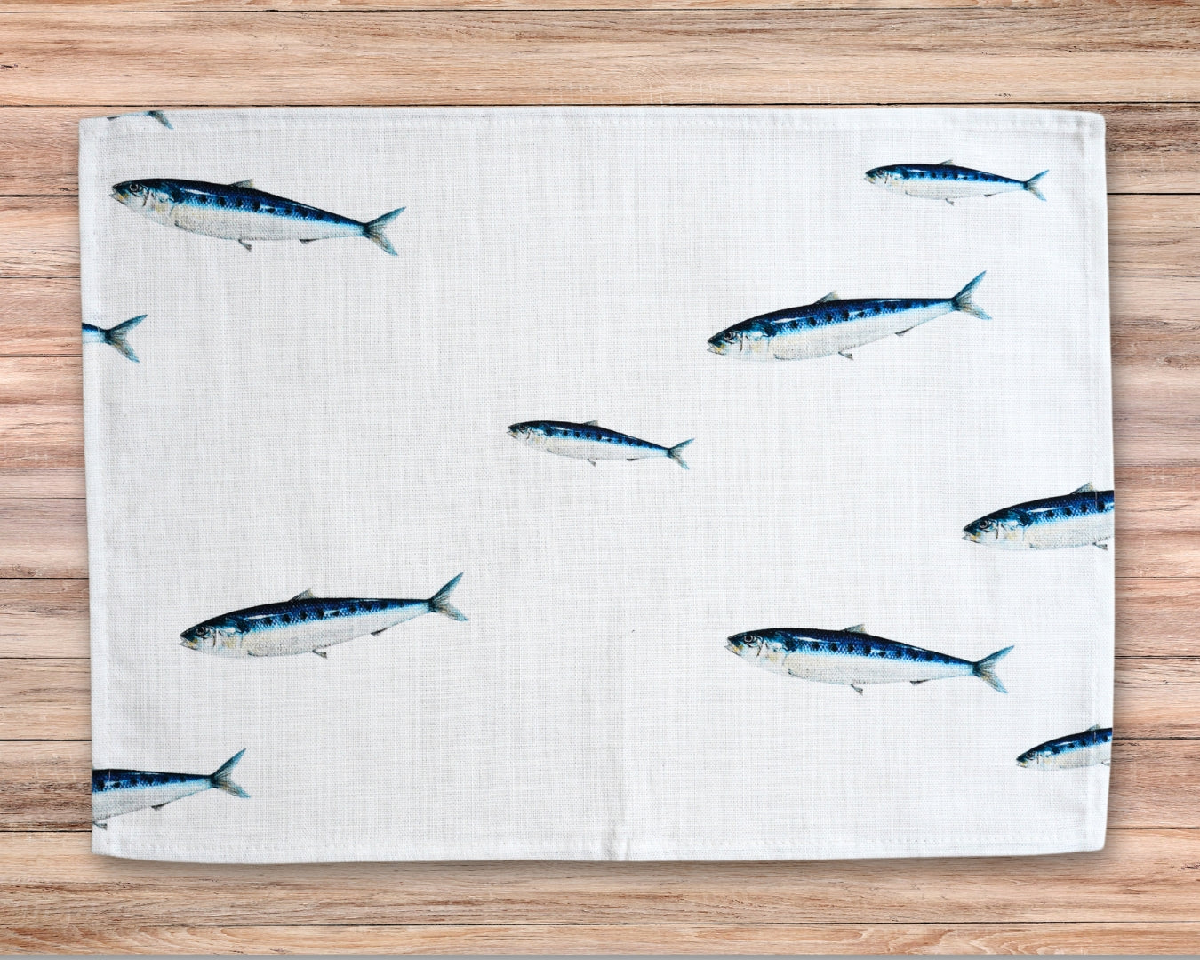 Set de table en coton natté x enduction acrylique : Sardine