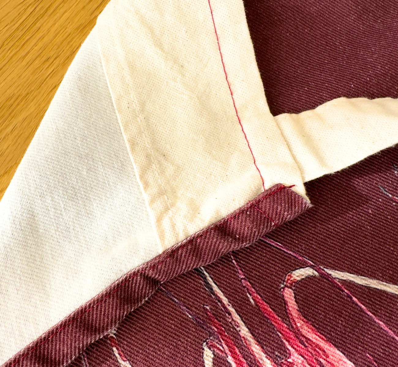 Tablier Rouge brun 100% coton : La Crevette