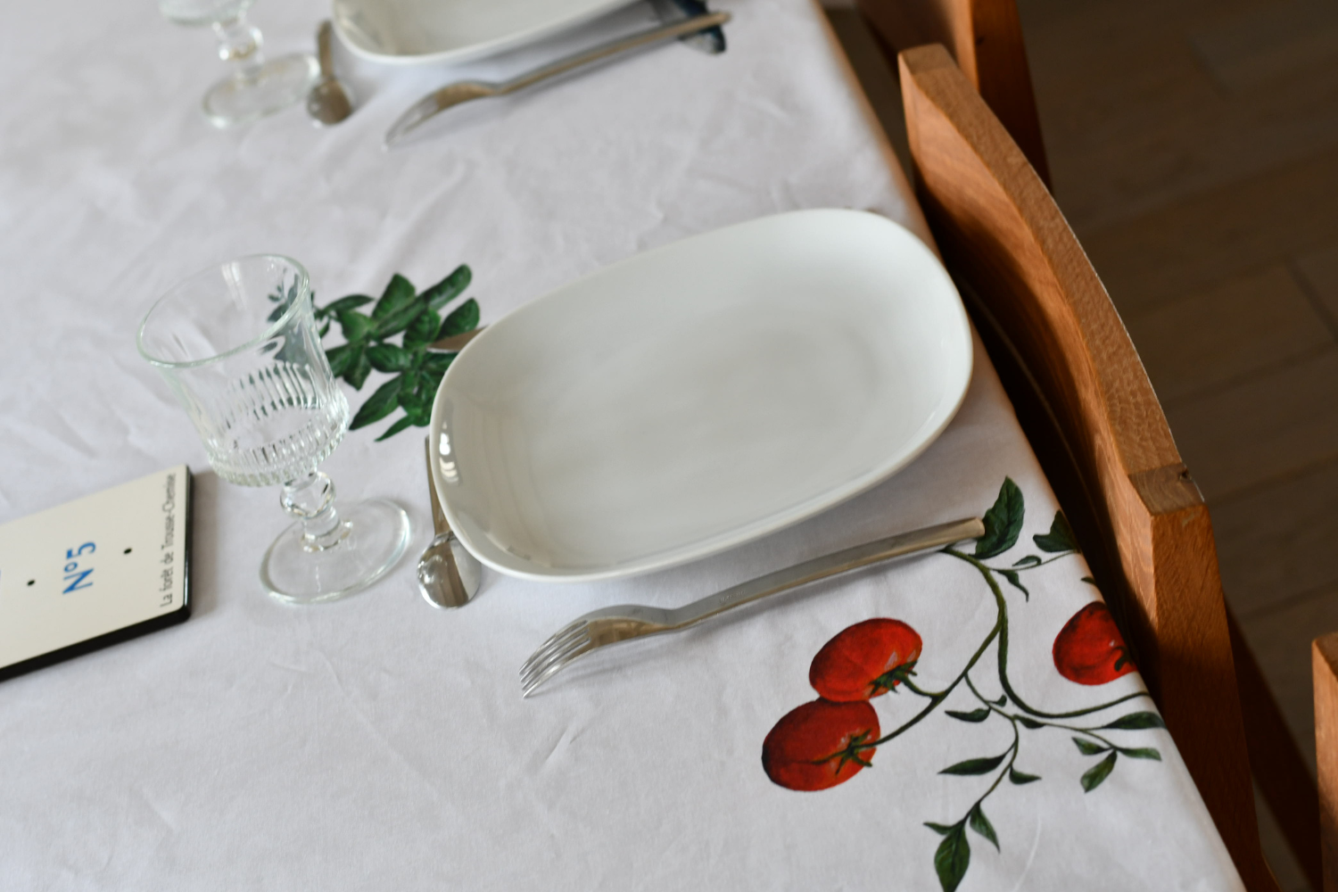 Nappe enduite en coton rectangulaire 250 x 160 cm