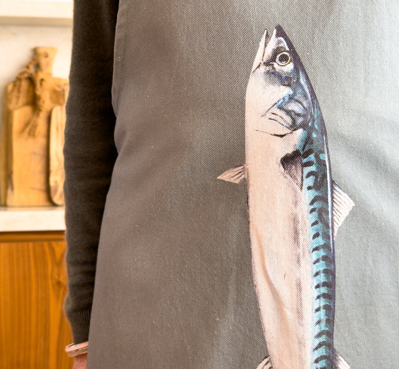 Tablier Bleu Celadon 100% coton : Le Maquereau