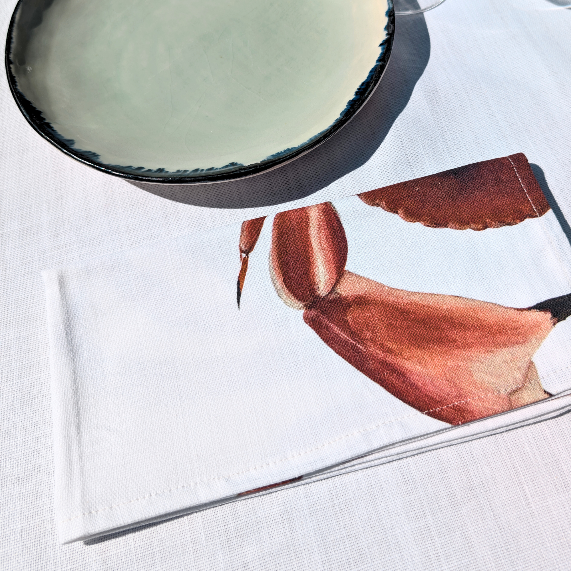 Serviette de table en coton : Tourteau