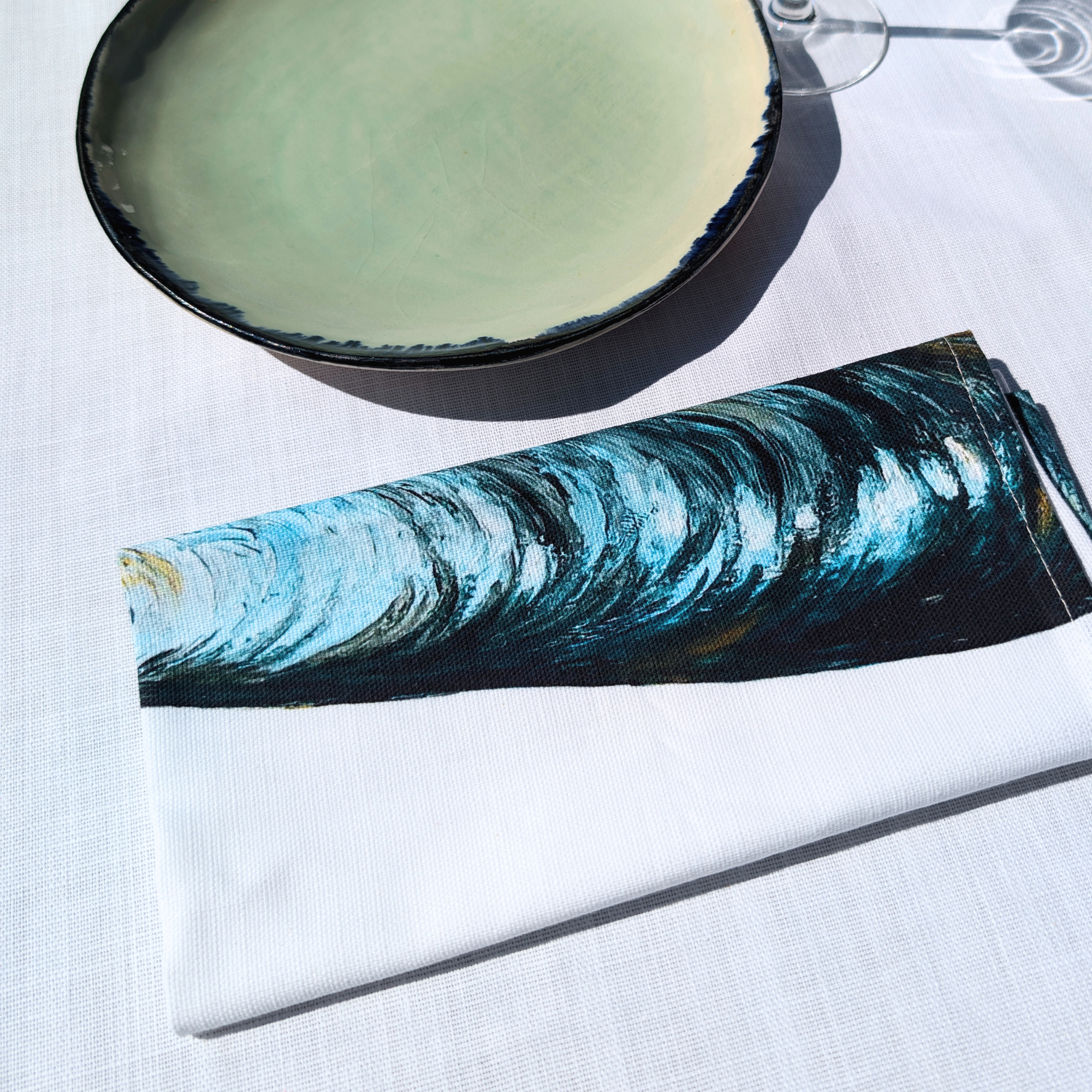 Serviette de table en coton natté 48 x 48 cm : Moule