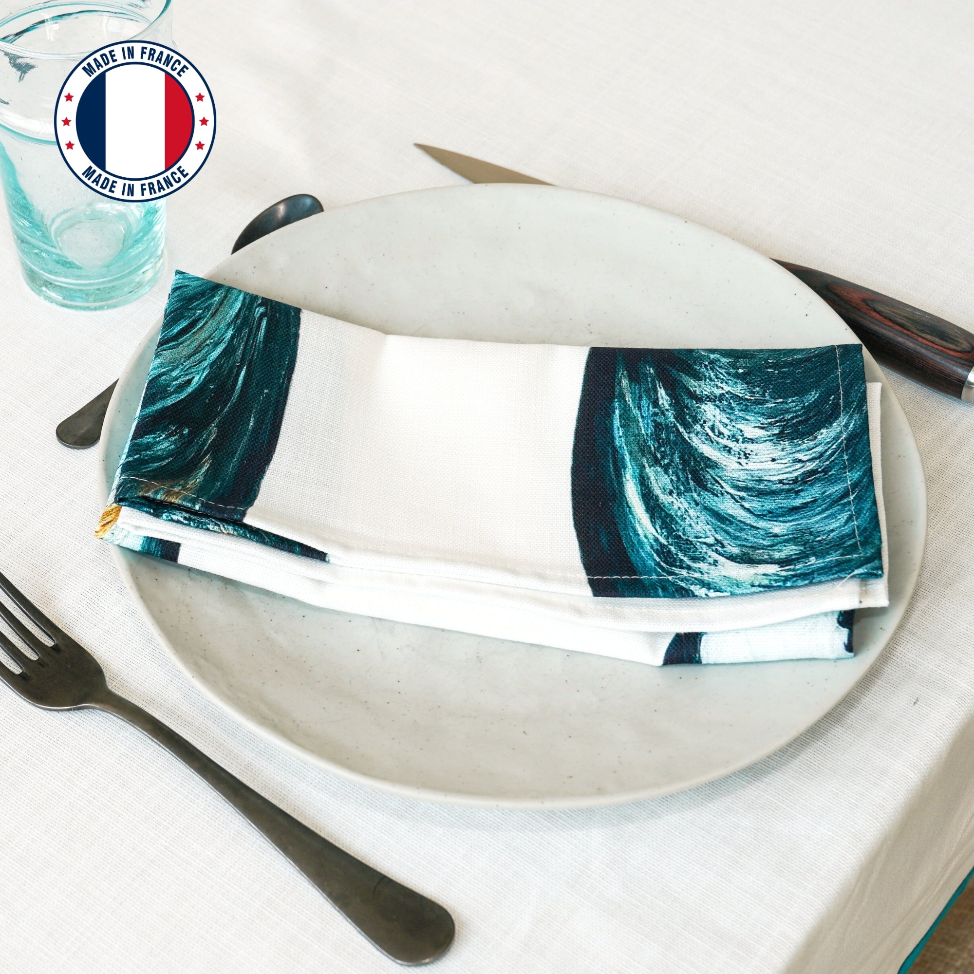 Serviette de table en coton natté 48 x 48 cm : Moule