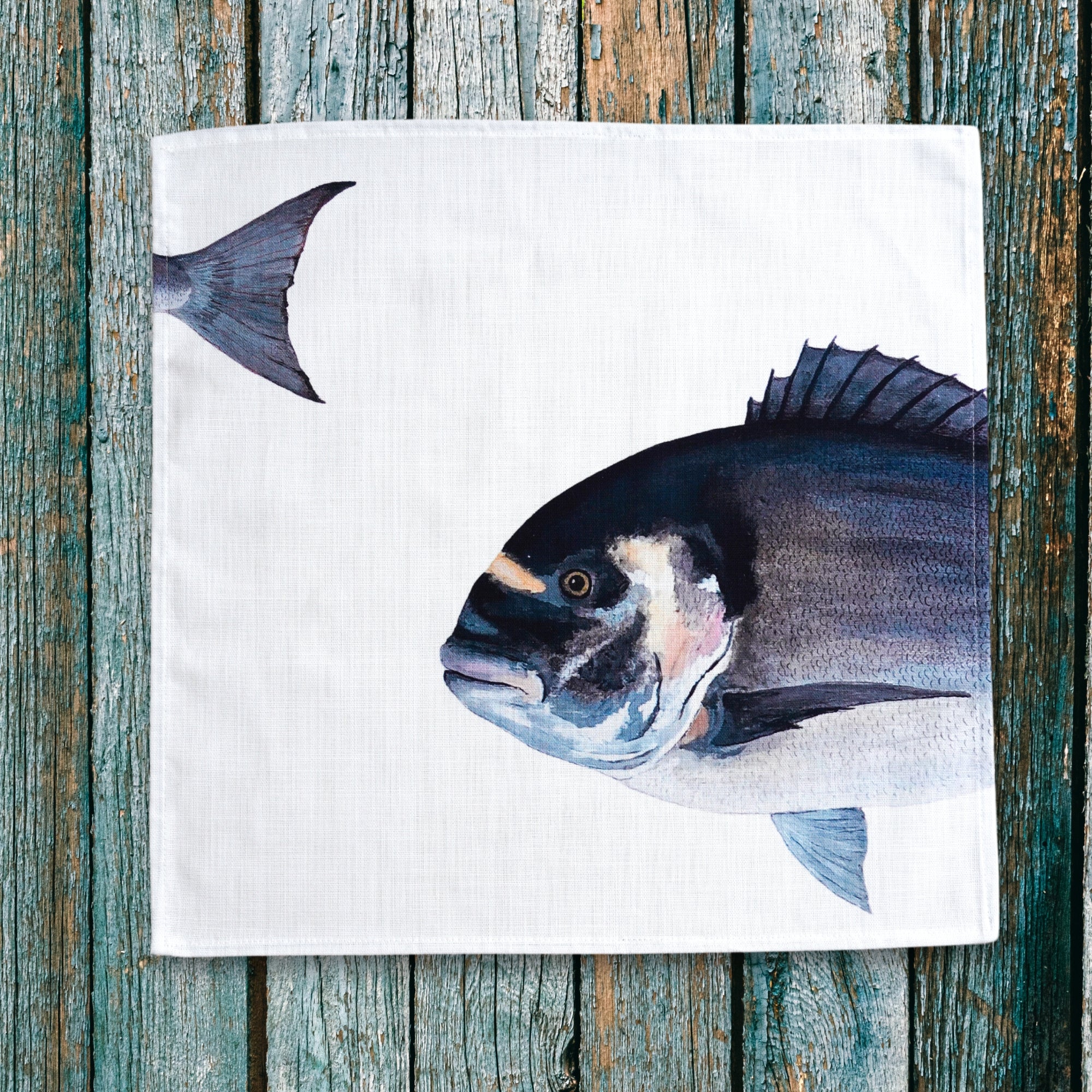 Serviette de table en coton : Dorade
