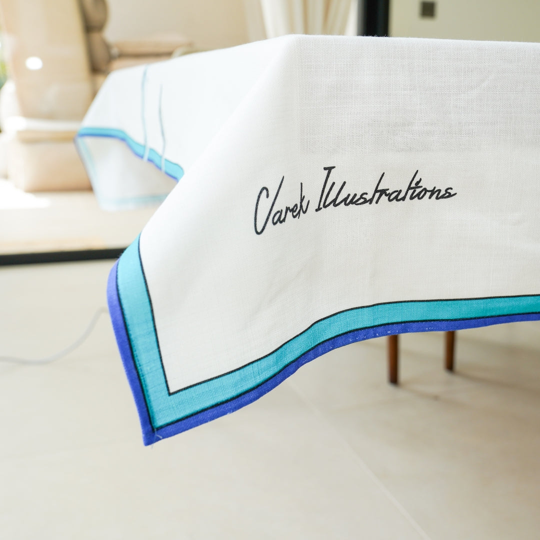 Nappe en coton rectangulaire 250 x 160 cm