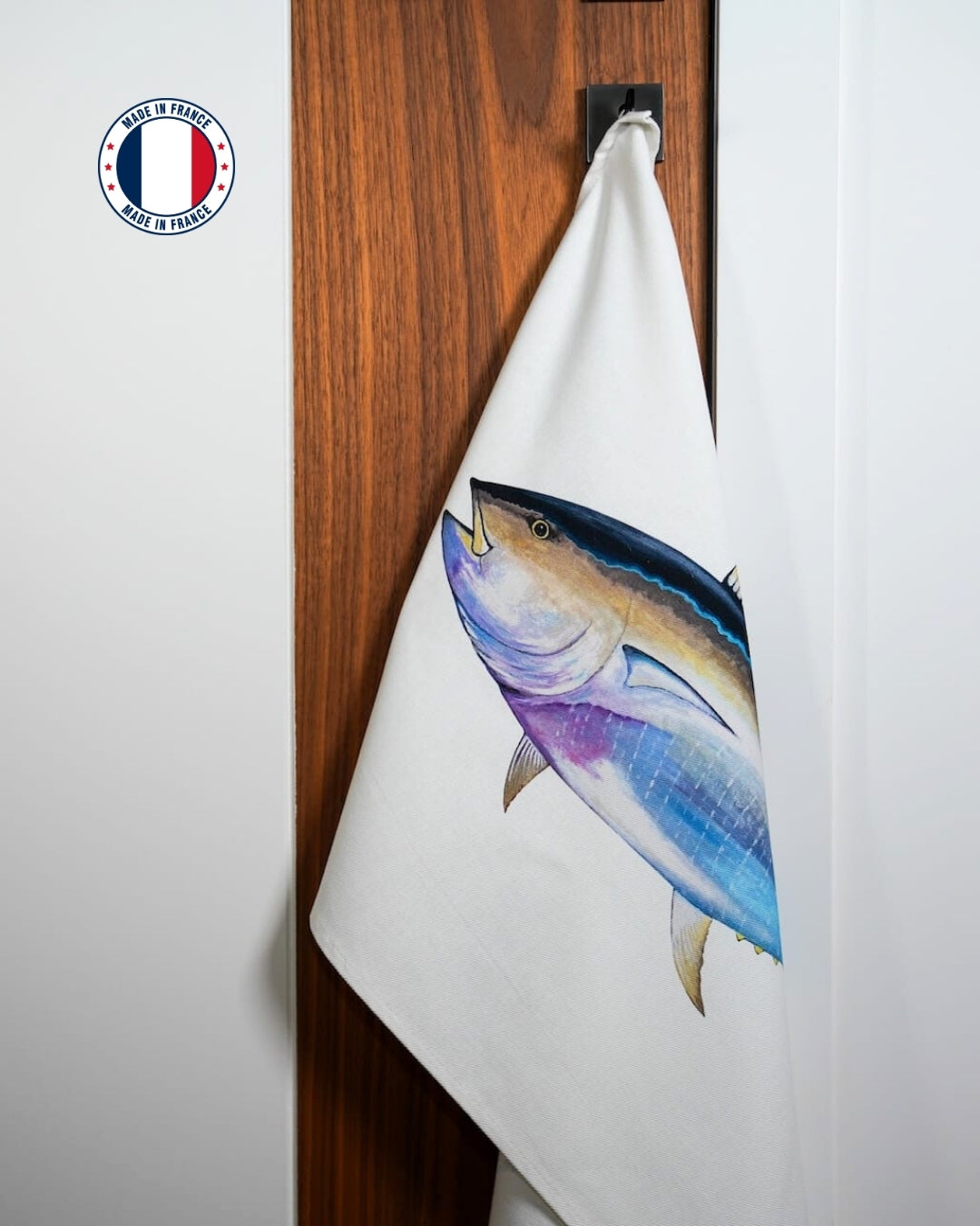 Torchon 100% coton : Le Thon Rouge