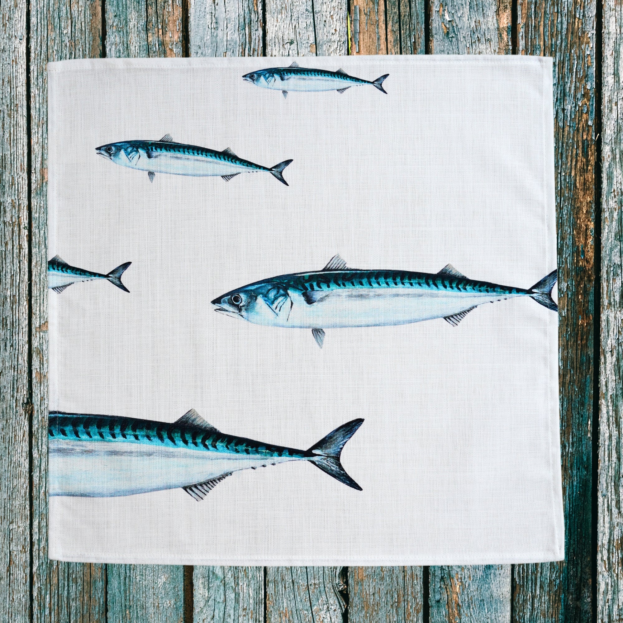 Pack de 6 serviettes de table : La Marée Bleue