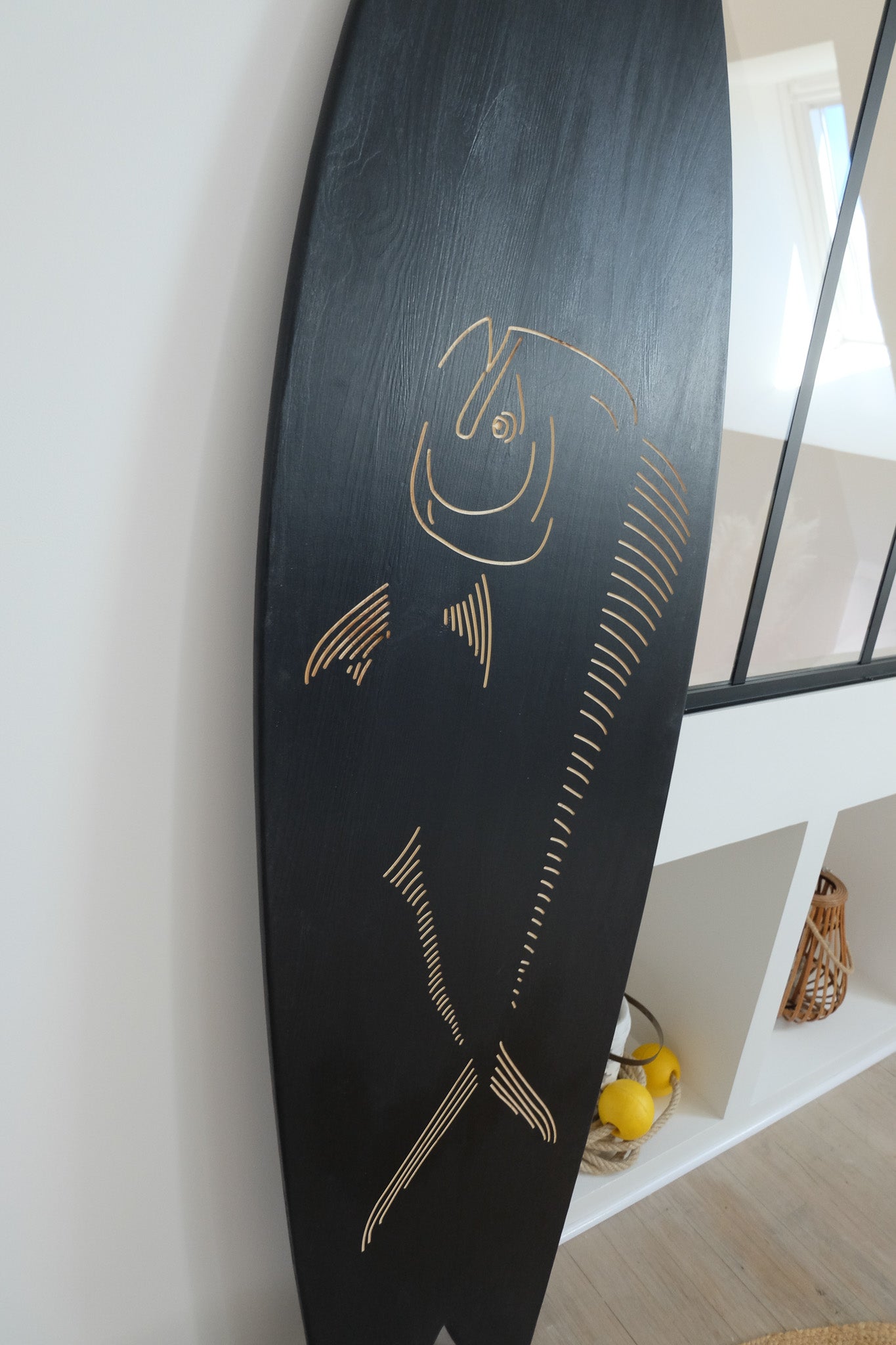 Planche de surf déco en bois : Le Mahi Mahi