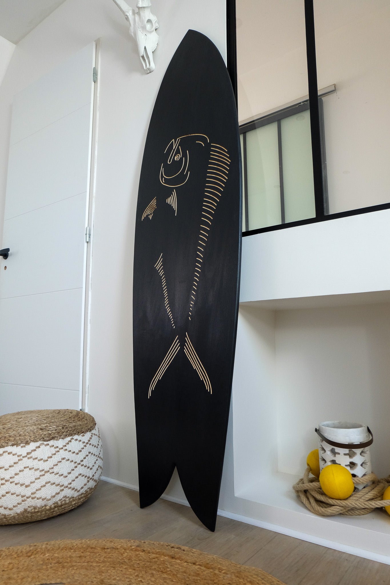 Planche de surf déco en bois : Le Mahi Mahi