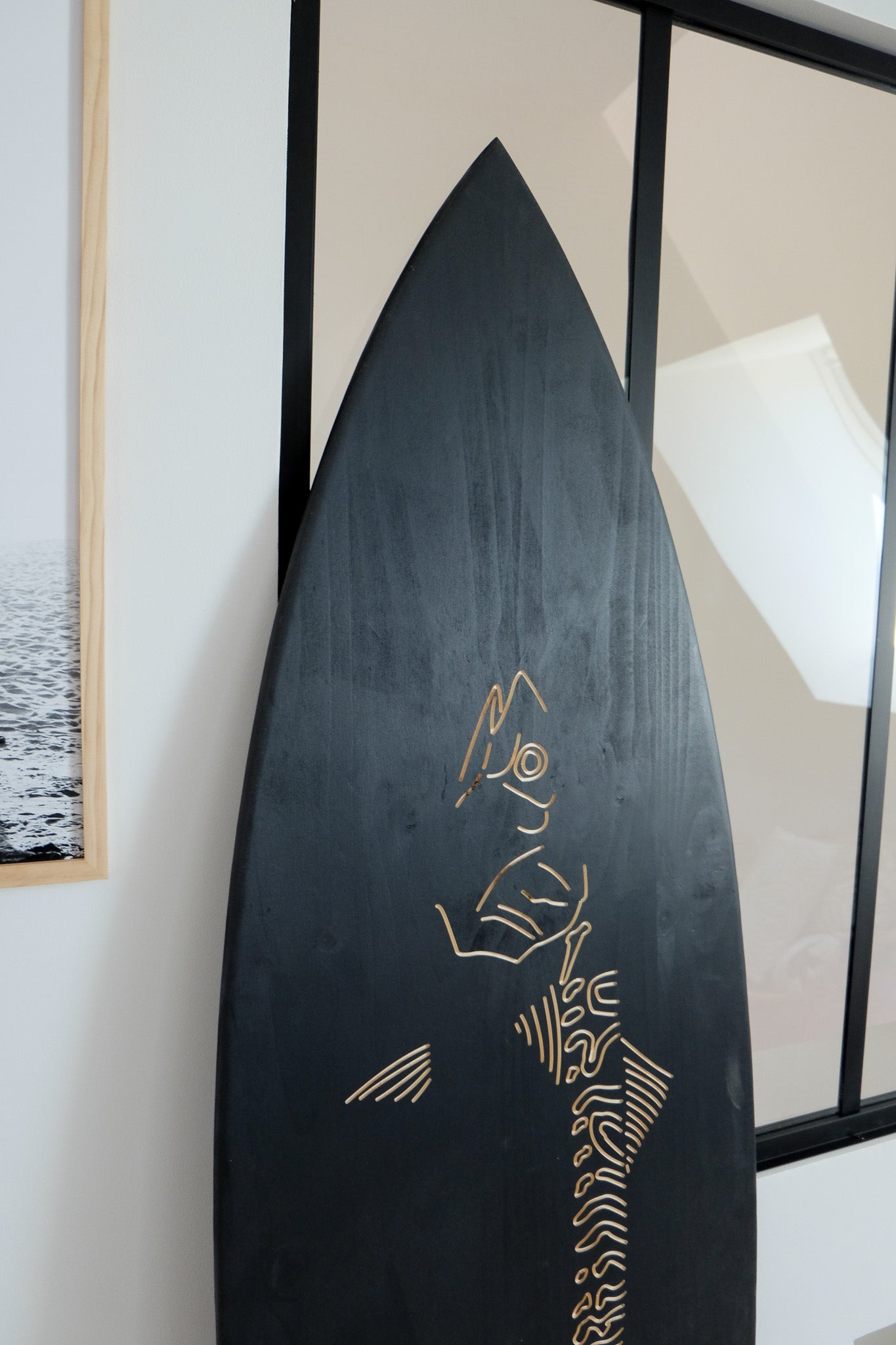 Planche de surf déco en bois : Le Maquereau