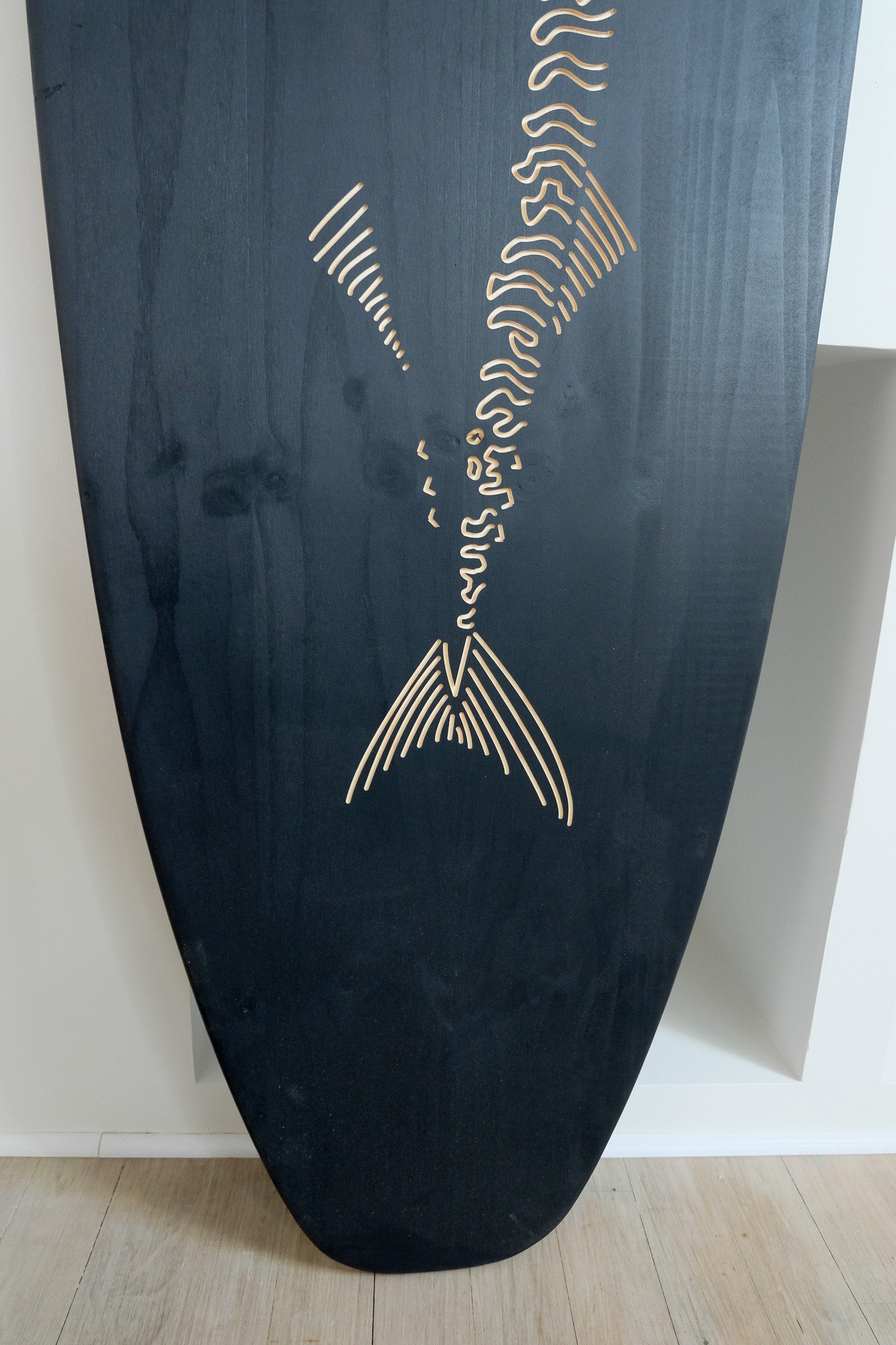Planche de surf déco en bois : Le Maquereau