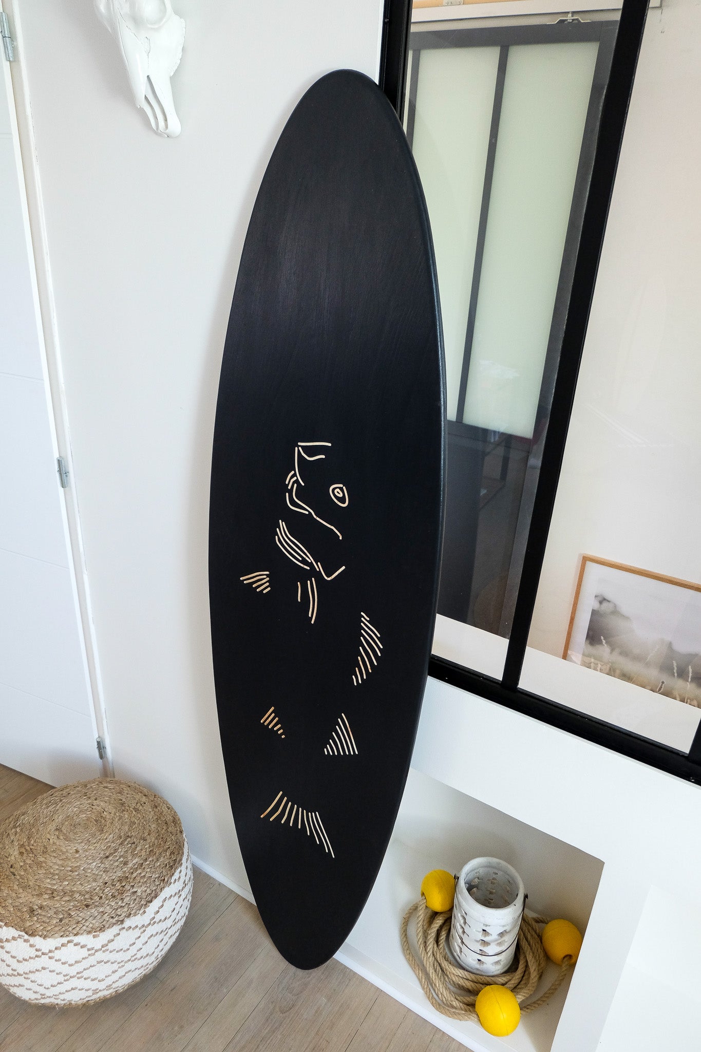 Planche de surf déco en bois : Le Bar