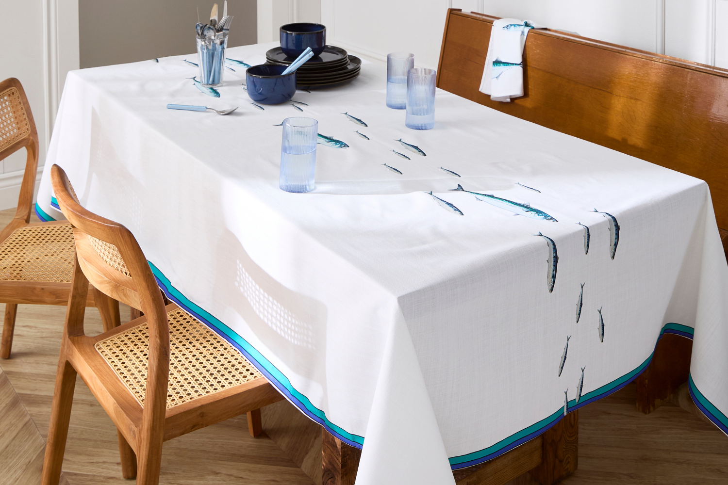 Nappe en coton rectangulaire 250 x 160 cm