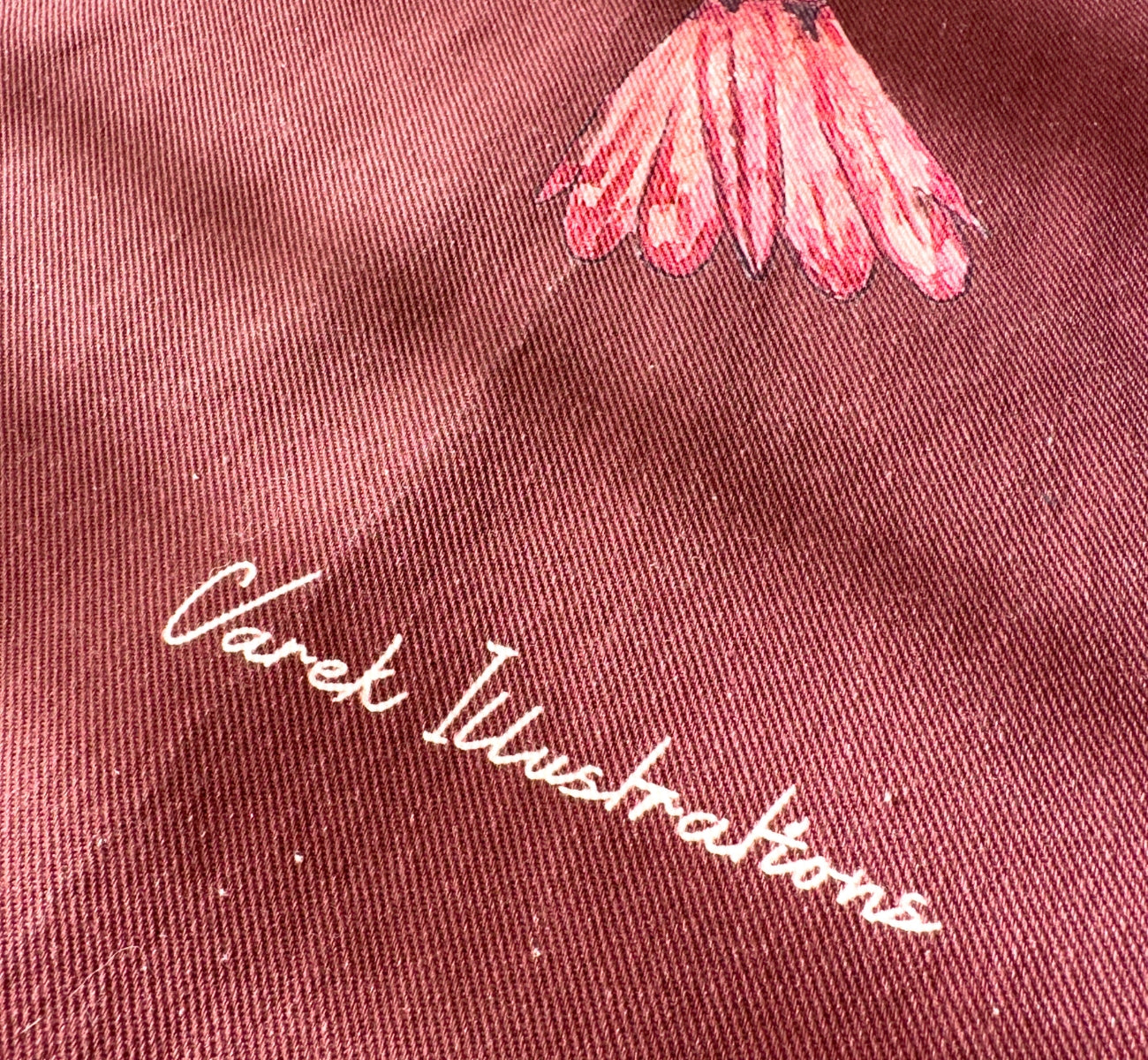 Tablier Rouge brun 100% coton : La Crevette