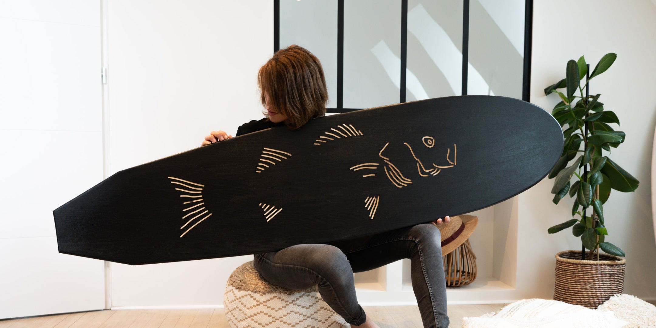 Les planches de surf décoratives