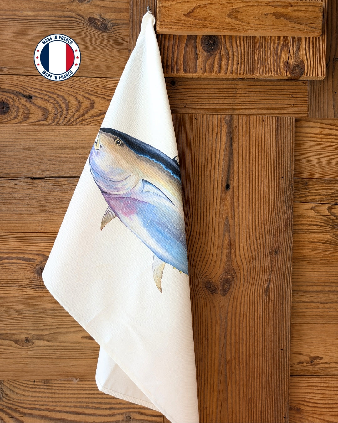 Torchon 100% coton : Le Thon Rouge