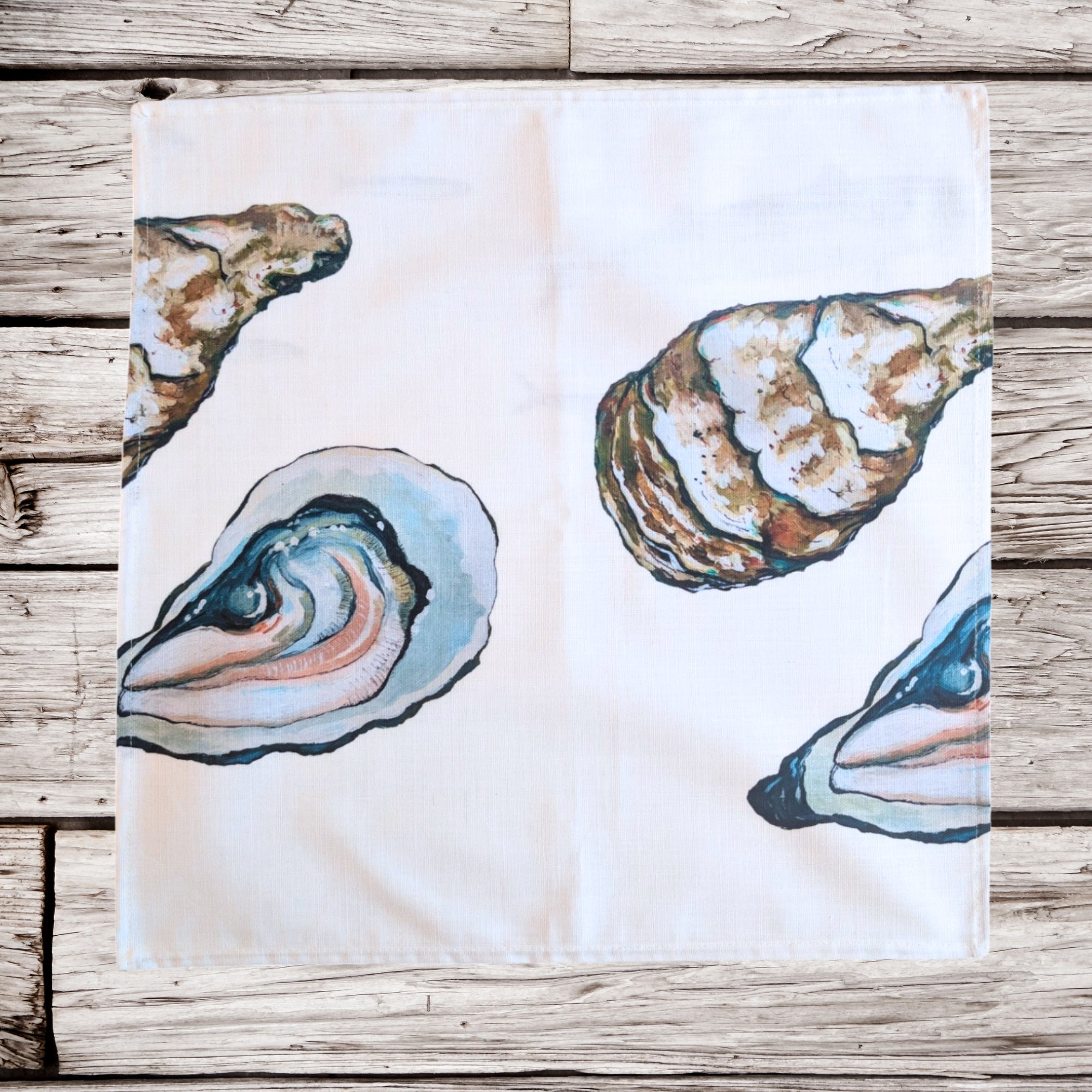 Pack de 4 serviettes de table : La Marée Nacrée