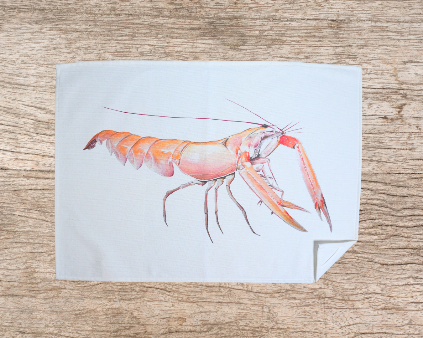 Torchon 100% coton : La Langoustine