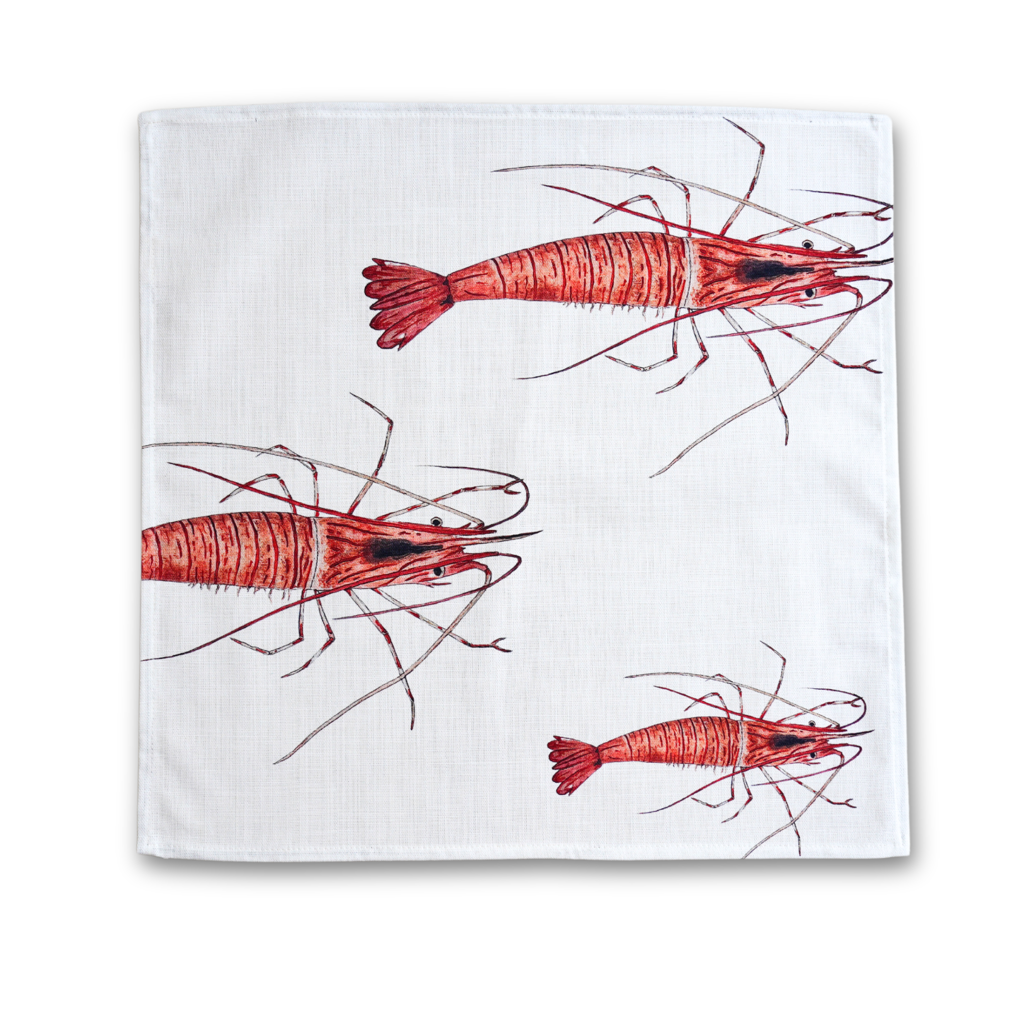 Serviette de table en coton : Crevette