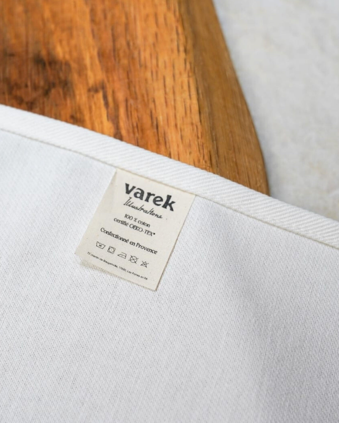 Torchon 100% coton : Le Bar en Papillote