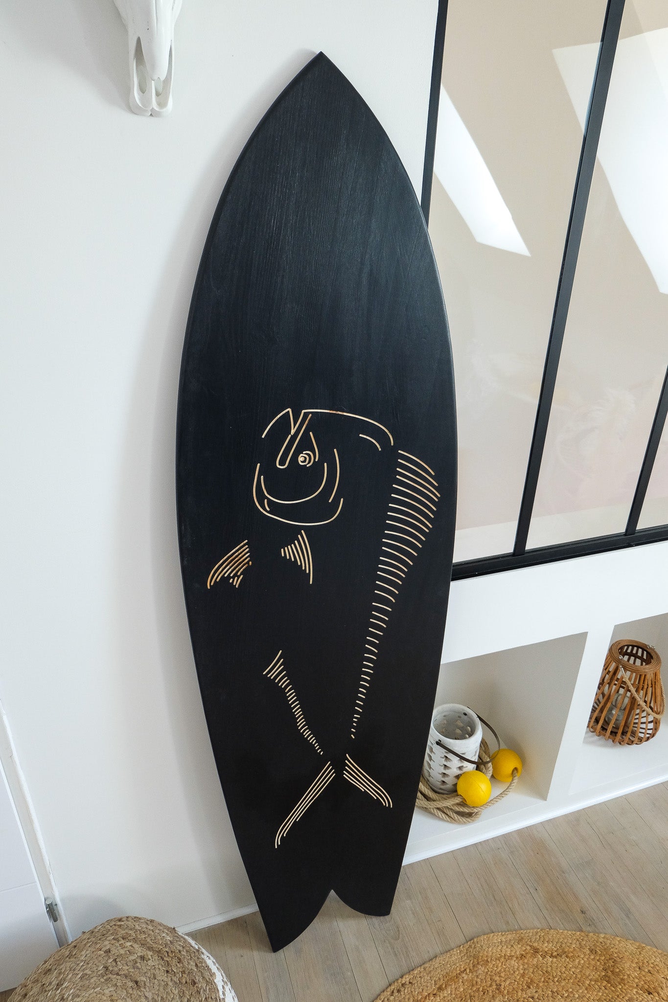 Planche de surf déco en bois : Le Mahi Mahi