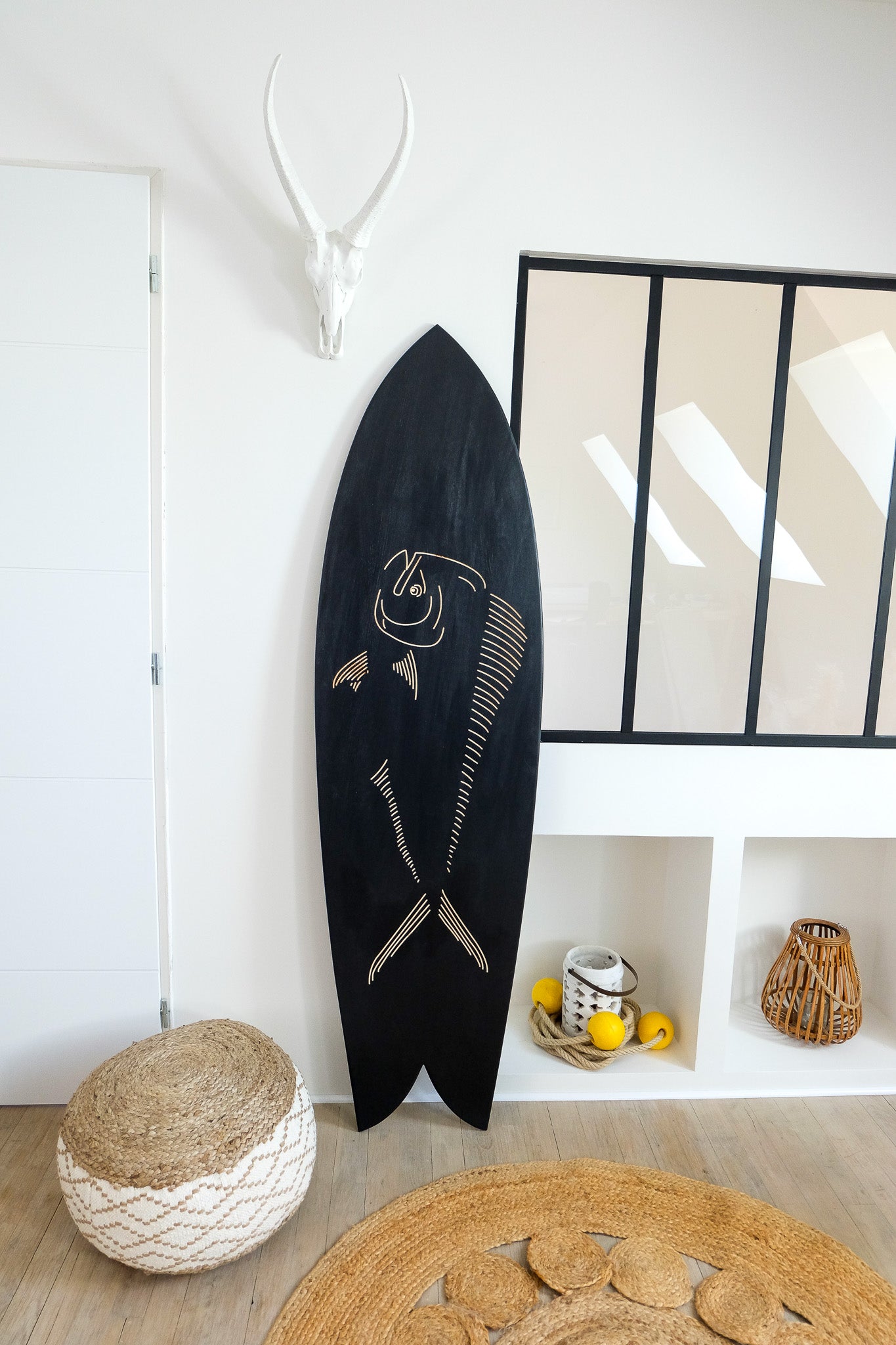 Planche de surf déco en bois : Le Mahi Mahi