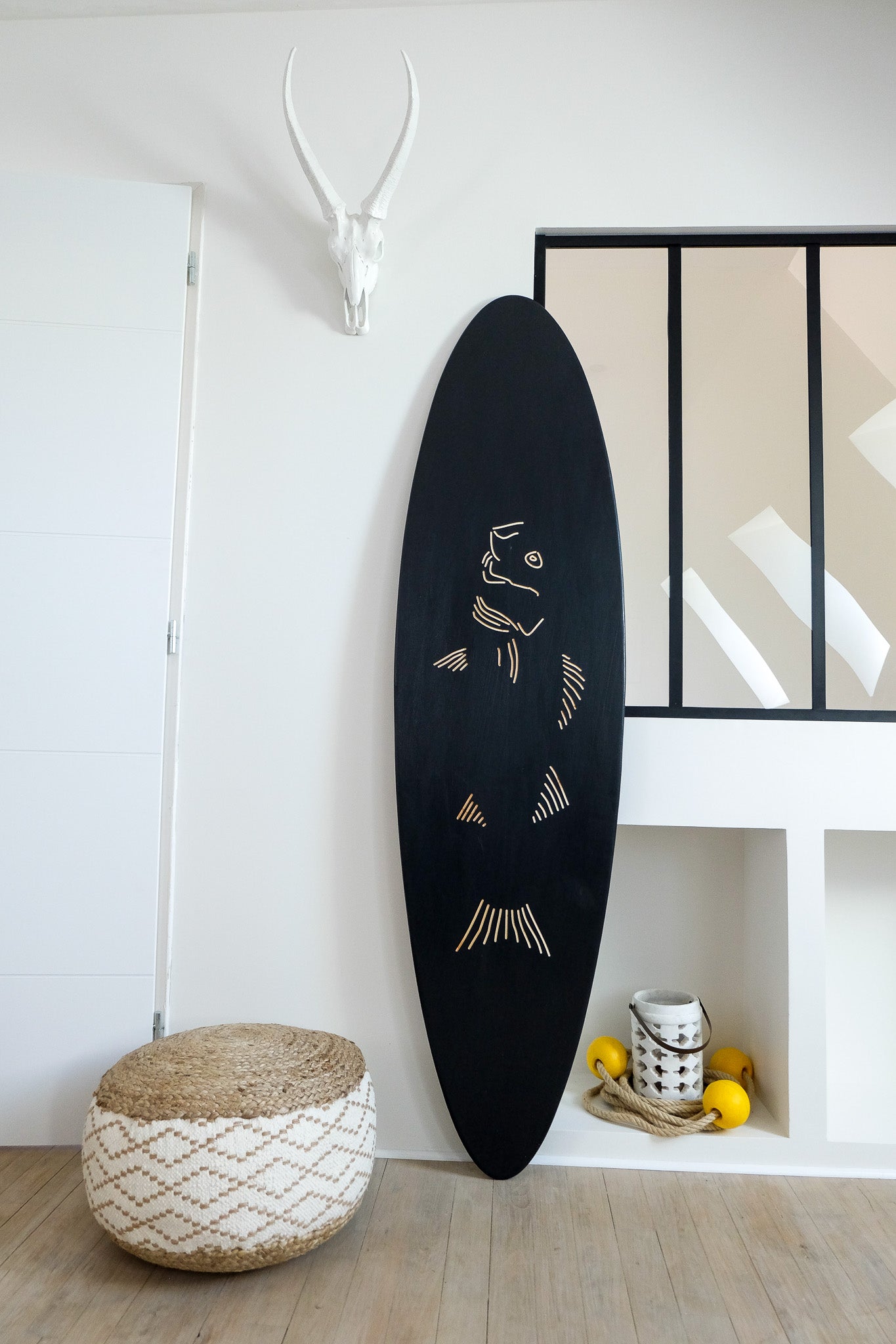 Planche de surf déco en bois : Le Bar