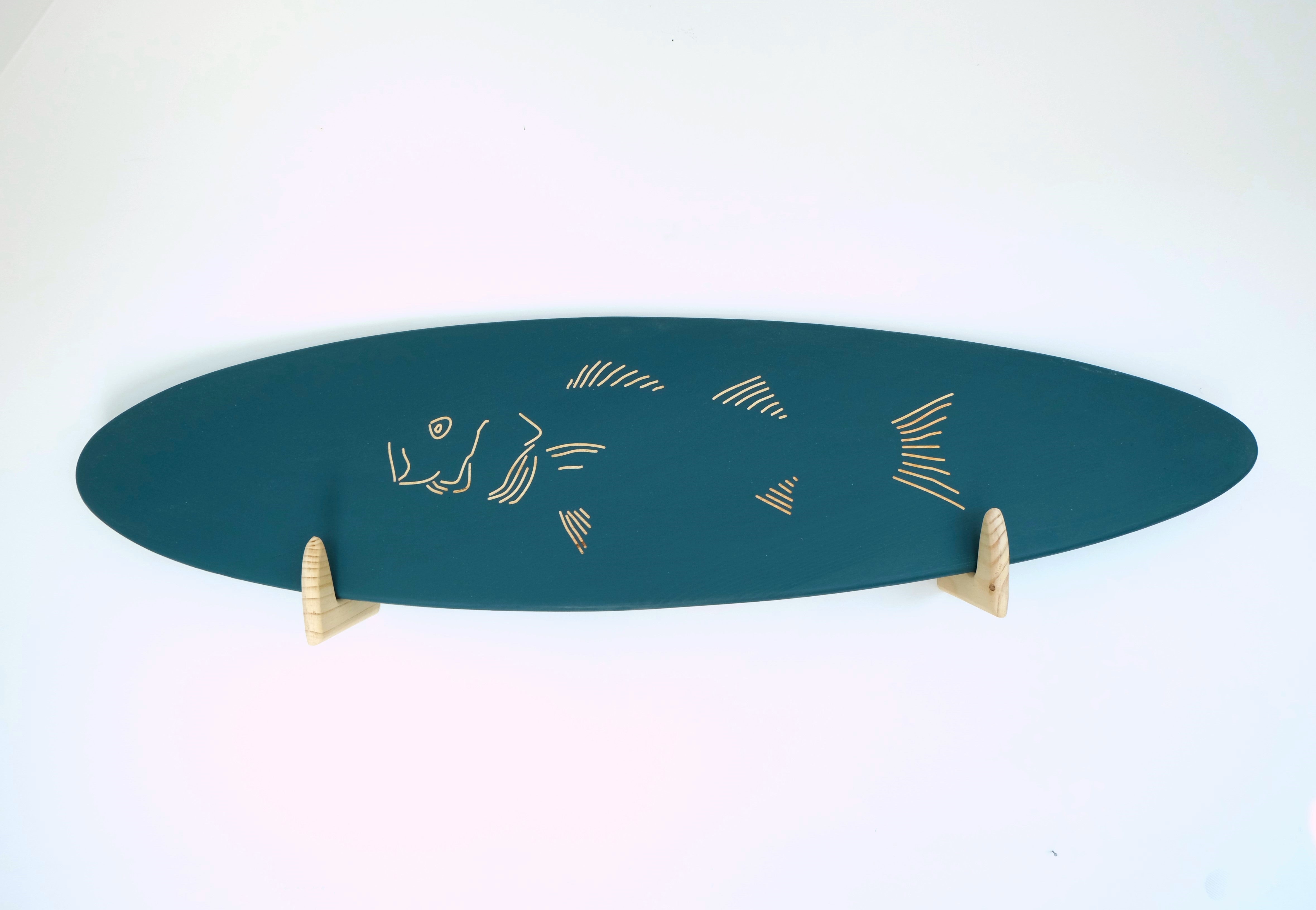 Planche de surf déco en bois : Le Bar