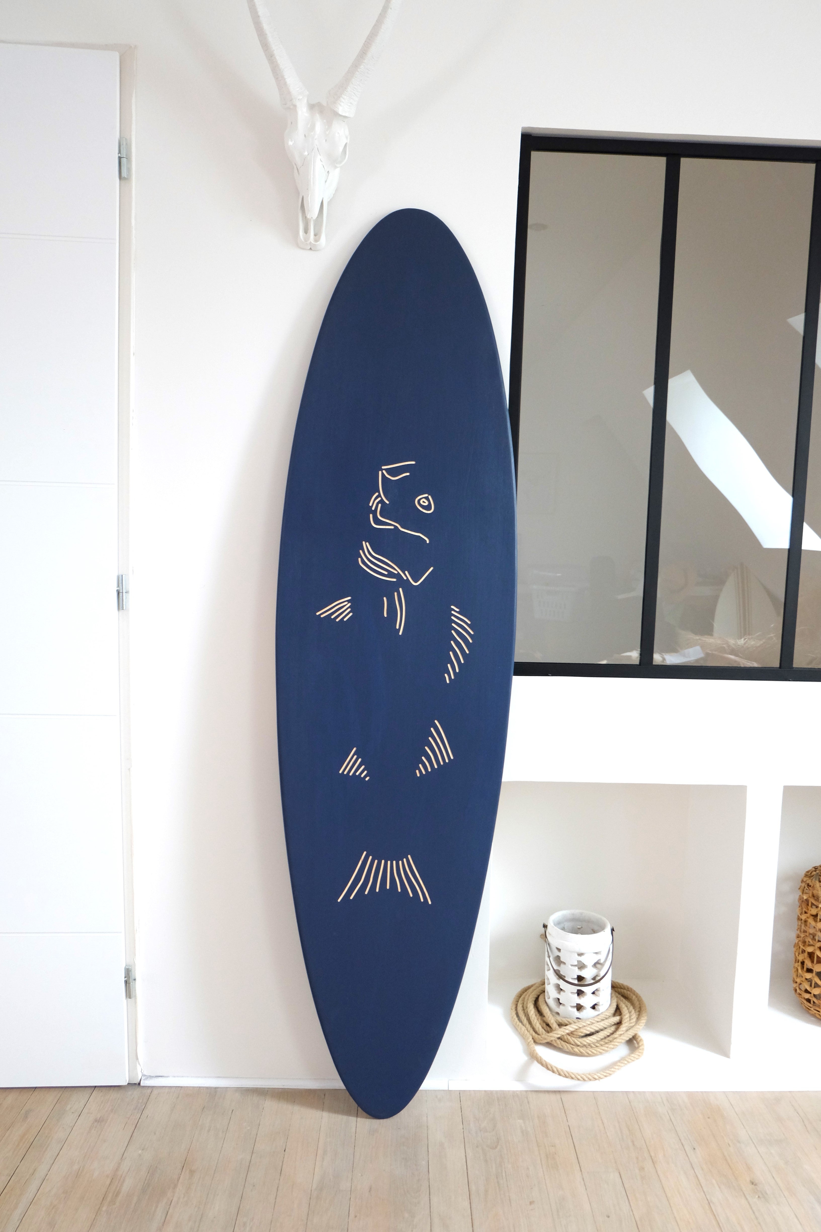 Planche de surf déco en bois : Le Bar