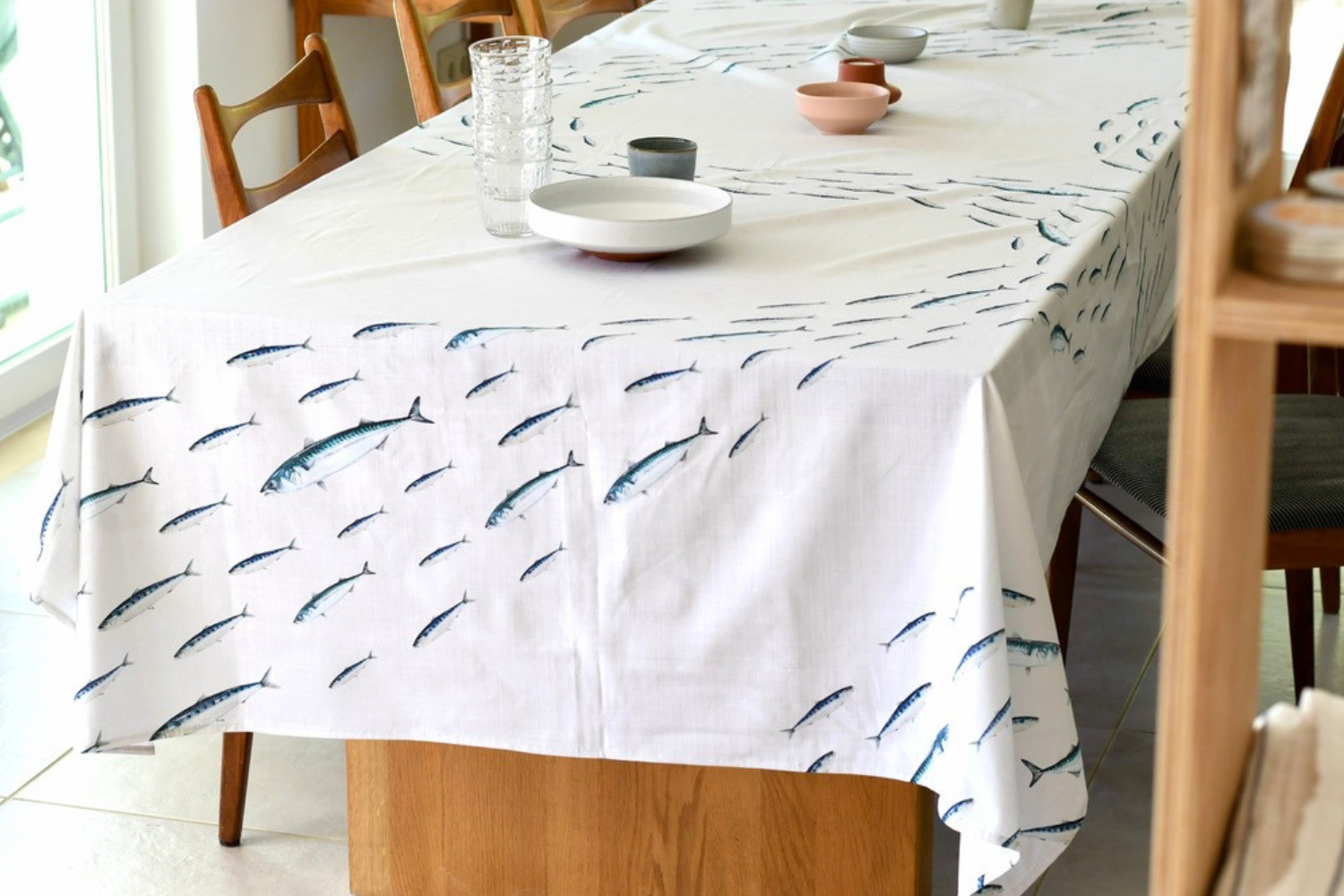 Nappe en coton rectangulaire 300 x 160 cm : La Valse