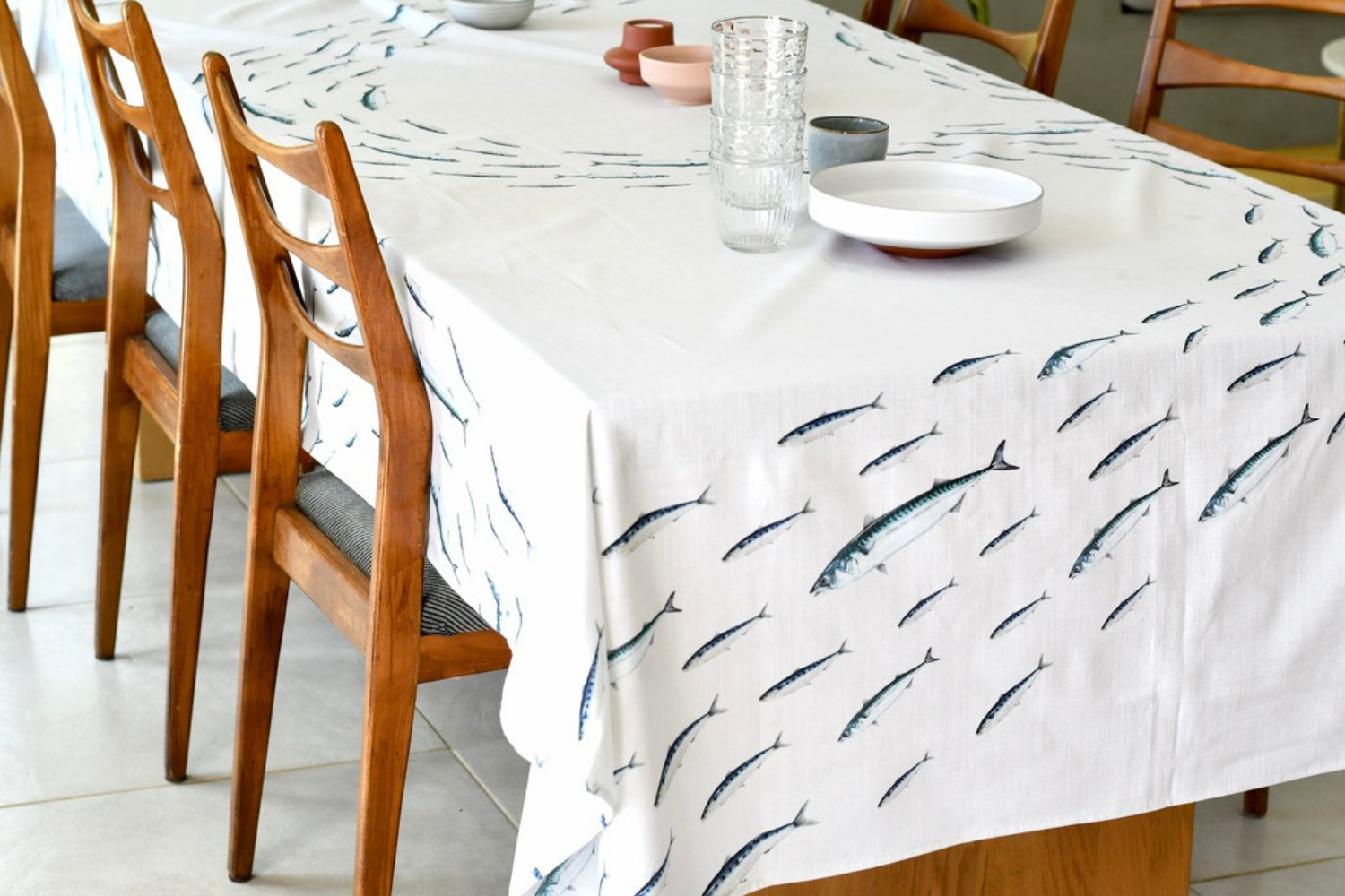 Nappe en coton rectangulaire 300 x 160 cm : La Valse