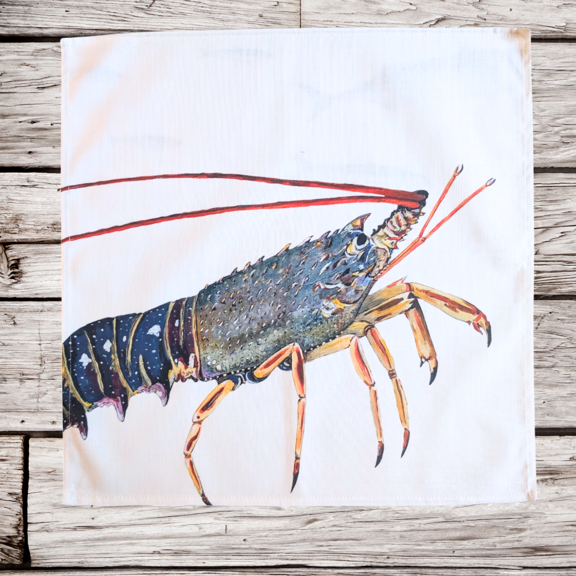 Pack de 6 serviettes de table : La Marée Bleue