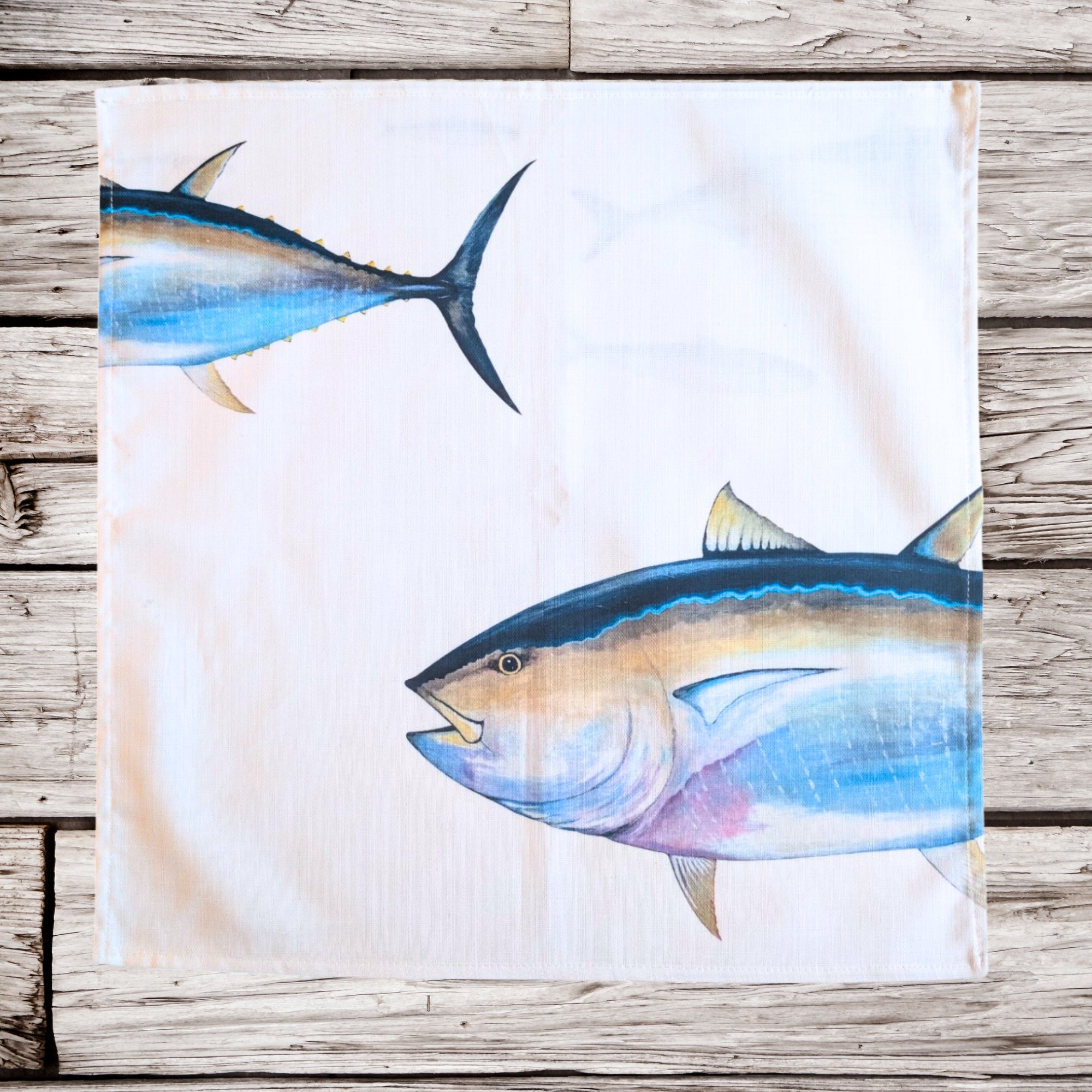 Pack de 6 serviettes de table : La Marée Bleue